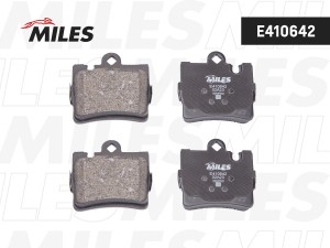 Колодки тормозные задние (Смесь Low-Metallic) MERCEDES W220 S320-S600 9805/C215  E410642 MILES