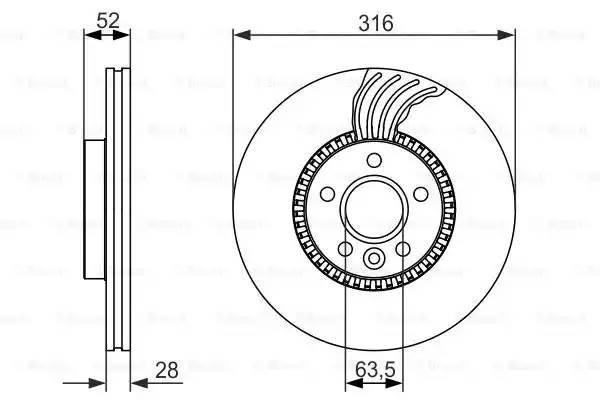 FORD GALAXY (06>)/ S-MAX (06>)/ VOLVO S60/S80 0 986 479 620 BOSCH