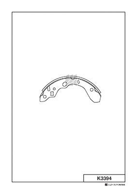 Колодки тормозные барабанные Mazda 323 1.4-2.0TD 98- K3394 K3394 MK KASHIYAMA