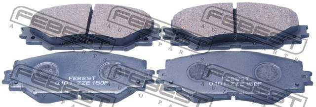 Колодки тормозные дисковые 0101-ZZE150F 0101-ZZE150F FEBEST