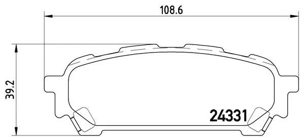 P78014 1176 01 !колодки дисковые з.\ Subaru Impreza 2.0 01> P78014 BREMBO