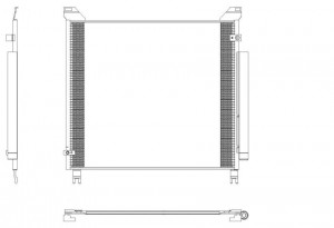 Радиатор кондиционера TOYOTA Hilux (15-) SAKURA 54619836 SAKURA