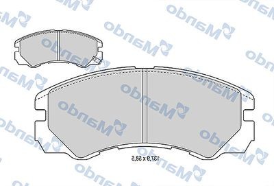 Колодки тормозные OPEL Frontera B (98-) (2.2/2.2D/3.2) передние (4шт.) MANDO MBF015760 MANDO