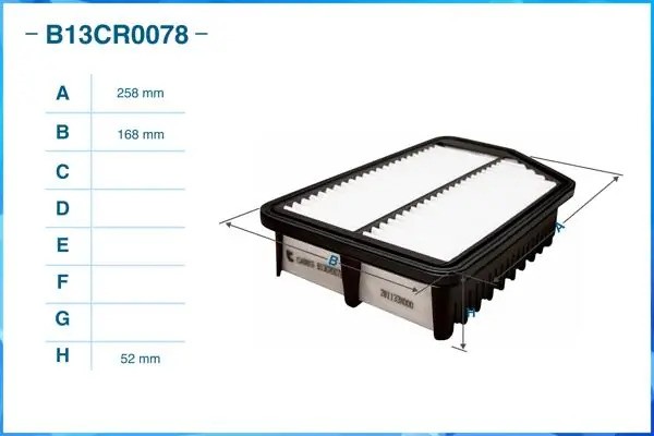 Фильтр воздушный B13CR0078 B13CR0078 CWORKS