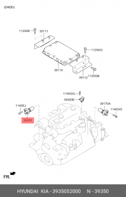 Датчик положения распредвала HYUNDAI HD65,78,120 дв.D4GA,D6GA OE 3935052000 HYUNDAI KIA