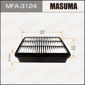 фильтр воздушный!\ Mazda Xedos 9 2.0/2.5 93>, Mitsubishi Galant 1.8/2.0 92-96 MFA-3124 MASUMA