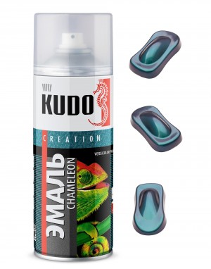 Краска "KUDO" CHAMELEON Вечерняя гроза бирюзовый-желтый-фиолетовый (520 мл) (аэр KU-C267-3 KUDO