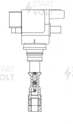 Катушка зажигания Kia Sorento (02-),Hyundai Terracan (01-) 3.5i SC 0849 SC 0849 START VOLT