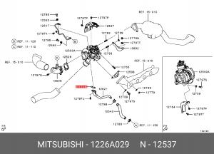 Прокладка MITSUBISHI L200 (16-) (4N15) турбокомпрессора OE 1226A029 MITSUBISHI