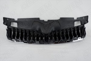 Решетка радиатора Skoda Fabia 2 5J 2010-2014, под накладку OEM3012 OEMPARTS