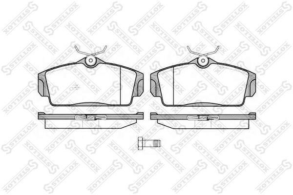 колодки дисковые п.! с антискрип. пластинами\ Nissan Primera 1.6i-2.0i/2.0TD & 1 715-010B-SX STELLOX