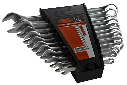 Набор рожково-накидных ключей (12 предметов) "АвтоDело" (холдер, ЕВРО) 31122 AVTO DELO