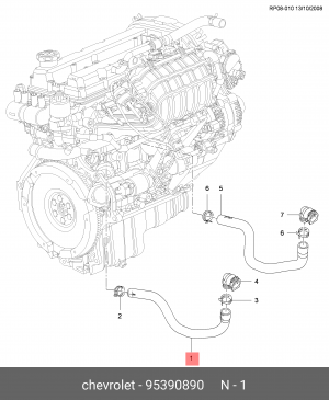 CHEVROLET CRUZE 2009> 1.6 16V F16D3 ВЫПУСК 95390890 GENERAL MOTORS