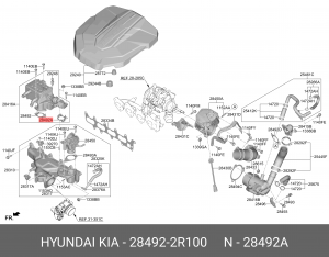 ПРОКЛАДКА ВЫПУСКНОГО КОЛЛЕКТОРА 284922R100 284922R100 HYUNDAI KIA