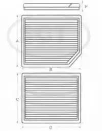 Фильтр салона угольный SAK171 SCT