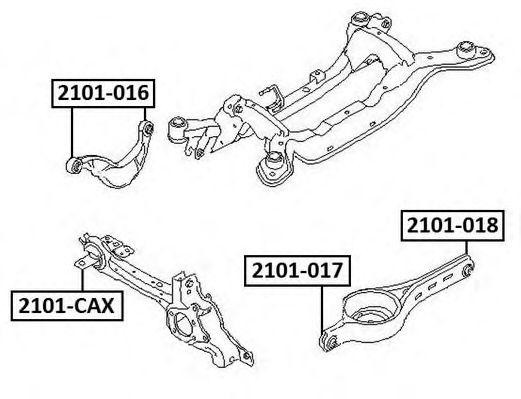 САЙЛЕНТБЛОК FORD 2101CAX 2101-CAX ASVA