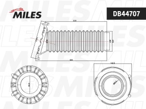 Пыльник амортизатора TOYOTA CAMRY 01-06 DB44707 DB44707 MILES