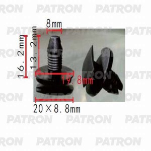 КРЕПЛЕНИЕ ЛОКЕРА CITROEN C2/ C3/ C4/ PEUGEOT 1007/ 206/ 207 P370214 PATRON