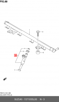 ФОРСУНКА ТОПЛИВНАЯ 15710-55L00 15710-55L00 SUZUKI