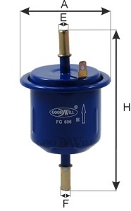 Фильтр топливный FG606 FG 606 GOODWILL