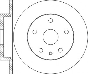 Диск тормозной MERCEDES ML (W166) задний (1шт.) NIBK RN1699 NIBK