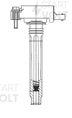Катушка зажигания для а/м Jeep Grand Cherokee (10-)/Wrangler (07-) 3.6i (SC 0347 SC 0347 START VOLT