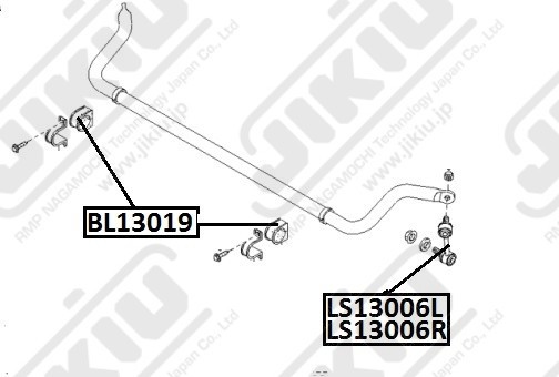 Тяга стабилизатора  KIA Sorento BL Jan 06  LS13006R LS13006R JIKIU
