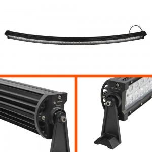 Фара светодиодная (балка) двухрядная изогн., 100LED комбин.свет, 300W (1323х78х6 ALED059 AIRLINE