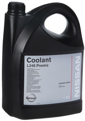 Антифриз зеленый готовый NISSAN Coolant L248 Premix 5л KE902-99945 KE90299945 NISSAN