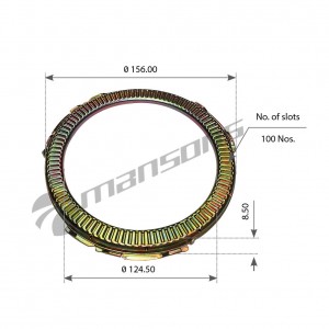 Кольцо АБС BPW (125x156x8.5 z=100) MANSONS 300.305 MANSONS