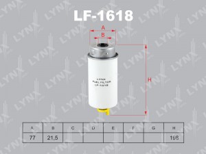 фильтр топливный!\ Ford Transit 2.0Di/2.4Di 00> LF-1618 LYNXAUTO