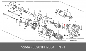 30201PH9004 Кольцо уплотнительное 30201PH9004 HONDA