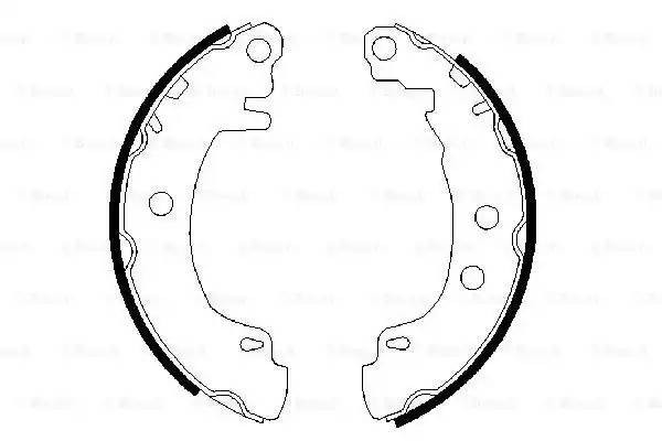 0 986 487 550 4416.00=581SBS=362320B !колодки барабанные\ Renault Megane I 1.4i- 0 986 487 550 BOSCH