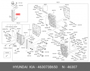 Проводка HYUNDAI Creta (16-),Elantra (11-),i30 (12-),i40 (12-) жгут проводов АКП 463073B650 HYUNDAI KIA