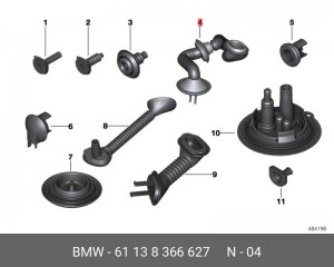 Втулка BMW 5 (98-05) OE 61 13 8 366 627 BMW
