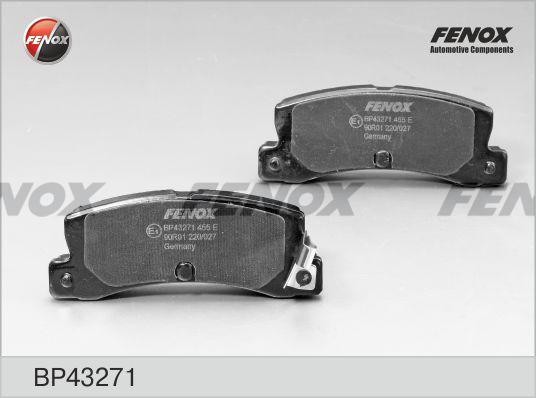 Колодки тормозные дисковые задние BP43271 FENOX