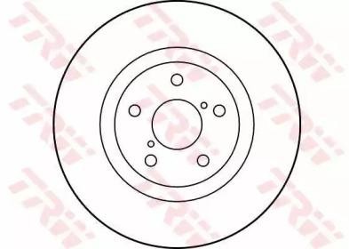 Диск тормозной SUBARU Forester (07-),Impreza (07-) передний (1шт.) TRW DF1437 TRW
