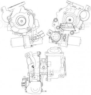Турбокомпрессор для а.м Toyota Land Cruiser 200 07- 4.5D [1VD-FTV] тип RHV4  лев LAT1900 LUZAR