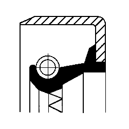 Сальник хвостовика редуктора 85x105x13   MAN/MB/RVI/SCANIA FPM 017 997 2947 12012549B CORTECO