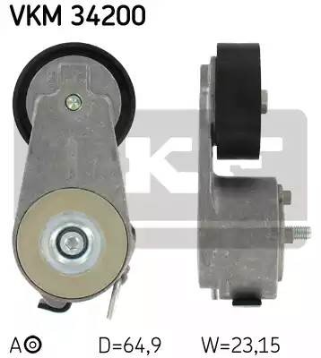 ролик натяжной!\ Ford Galaxy/Mondeo/S-Max 1.8TDCi 05> VKM34200 SKF