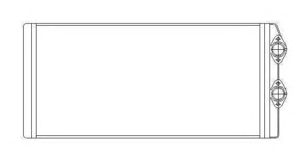 радиатор отопителя! 382x188x39\ VOLVO FH12/16, FM9/10/12 D7/9A/10/12/16 93> 53545 NRF