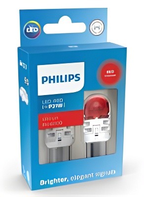 Лампа светодиодная 12V P21W BA15S 75Лм (2шт.) Led Red Ultinon Pro6000 PHILIPS 11498RU60X2 PHILIPS