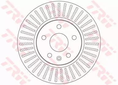 Диск тормозной передний CHEVROLET AVEO (T300), CRUZE (J300), OPEL ASTRA J DF7475 DF7475 TRW