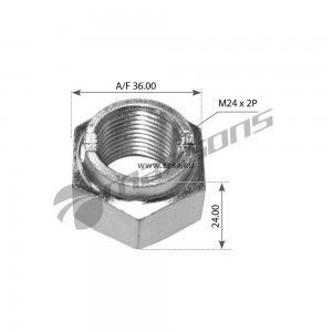 Гайка стремянки [M24x2PH24 A/F36]  10шт 300.198 MANSONS