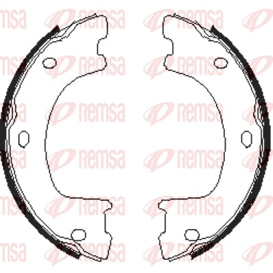 4674.00 колодки барабанные! ручника 172х32\ MB Sprinter (906) 3-t/3,5-t/5-t 06> 4674.00 REMSA