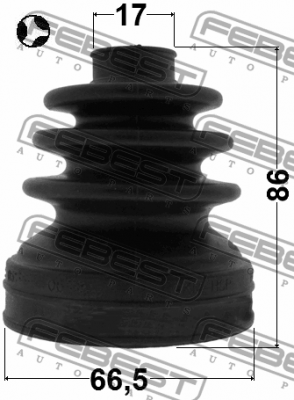 Пыльник ШРУСа внутр 66,5х86х17 MAZDA DEMIO DY3/DY5 2002-2007 0515-DY3WT 0515-DY3WT FEBEST