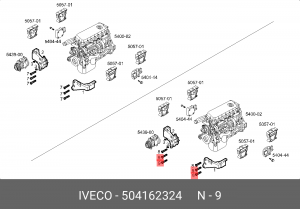 БОЛТ 504162324 IVECO