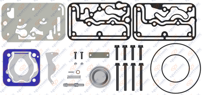 РМК  компрессора РМК. Прокладки, клапан, уплотнительные кольца, болты, пружина,  RK0123505 YUMAK