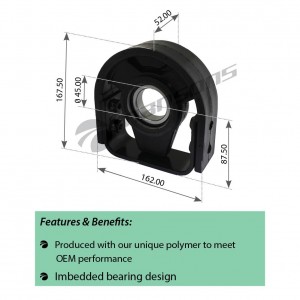 Подшипник подвесной Ø 45mm Atego 700.475 MANSONS