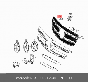 ЗАКЛЕПКА 0009917240 A0009917240 MERCEDES BENZ
